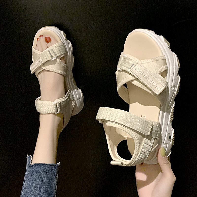 Giày sandal nữ quai ngang đế xuồng 5cm MWC NUSD- 2757