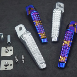 Cặp gác chân nhôm xe máy dáng thể thao ( màu titan )
