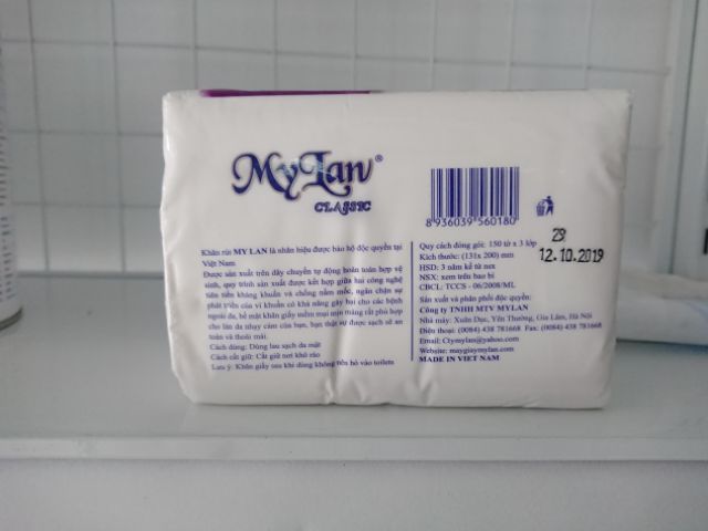 Giấy ăn rút Mèo đa năng My Lan 450 tờ 3 lớp loại đẹp.01
