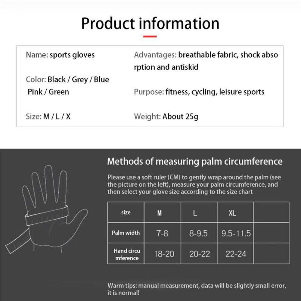 Găng Tay Nửa Ngón Bằng Silicone Thoáng Khí Chống Trượt Chống Sốc Có Thể Dùng Màn Hình Cảm Ứng