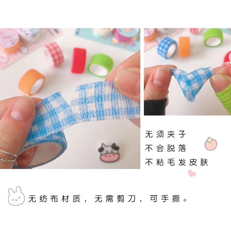 Băng Quấn Dính Bảo Vệ Ngón Tay Khi Chơi Thể Thao Viết Bài Thấm Mực Co Giãn Dễ Thương