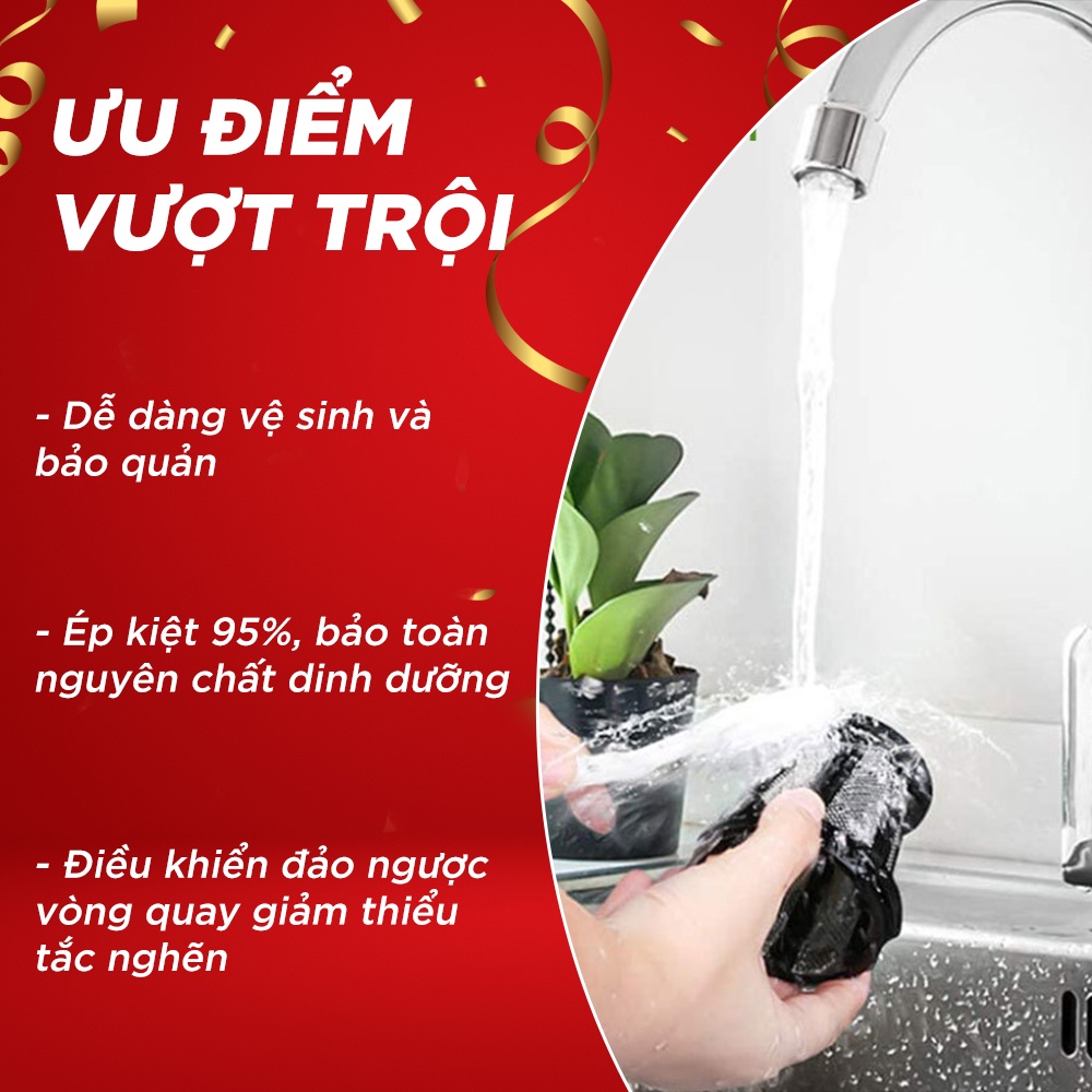 Máy ép trái cây chậm Creen CRJ-250 Máy ép trục ngang ép trái cây - Gia dụng Creen