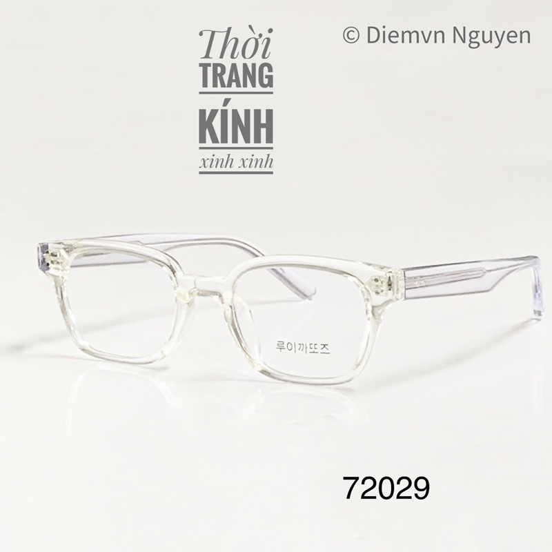 Gọng kính cận cao cấp _Gọng cận Unisex vuông, nhựa Acetate dày, cứng cáp và nặng tay