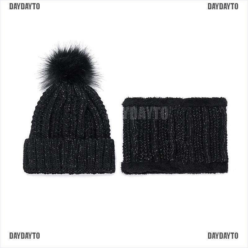 Set Nón Len Và Khăn Ống Len Giữ Ấm Mùa Đông Dành Cho Cả Nam Và Nữ