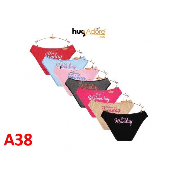 Quần lót nữ Hugadore - cotton - block 7 cái - A38 - ❤️❤️❤️- Ruby Abs Shop - Nội y nam nữ
