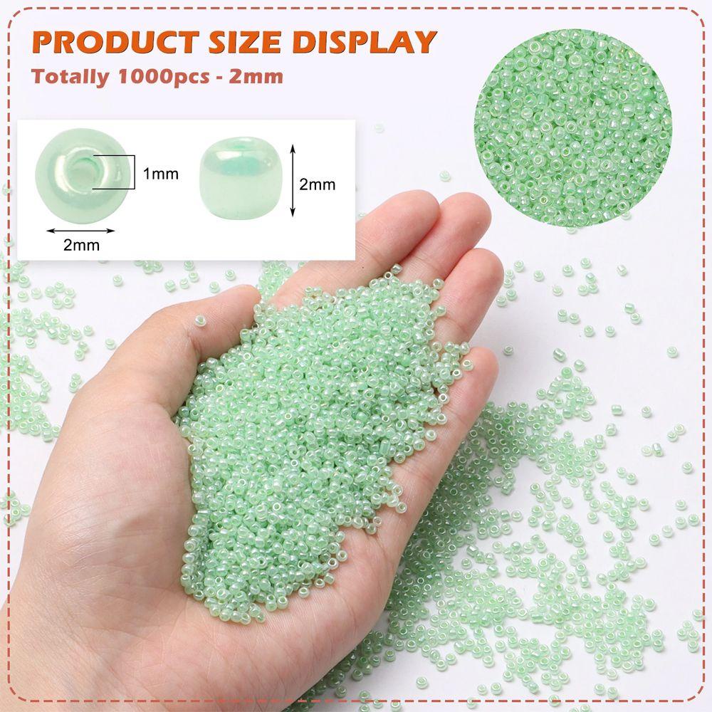 Chuỗi Hạt Thủy Tinh 15g 2mm Dùng Làm Đồ Trang Sức Thủ Công