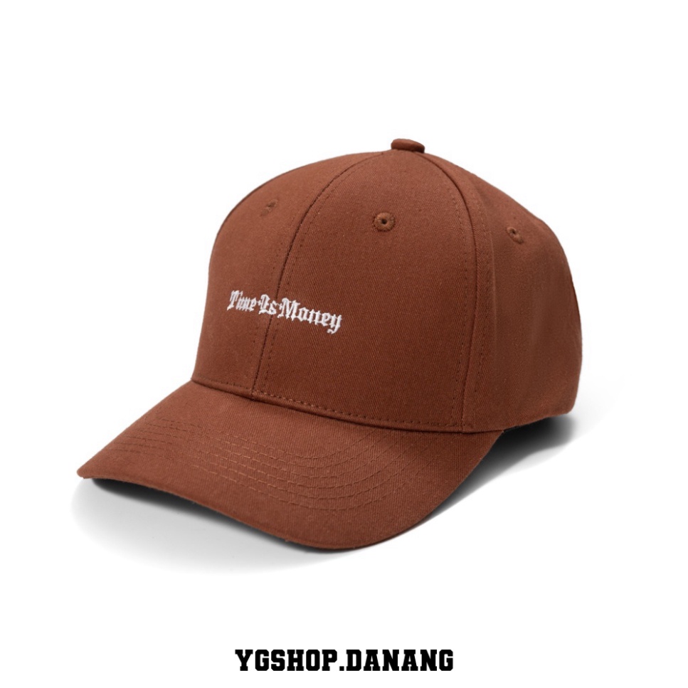 Nón Young Green Thêu TIME IS MONEY chất liệu Kaki
