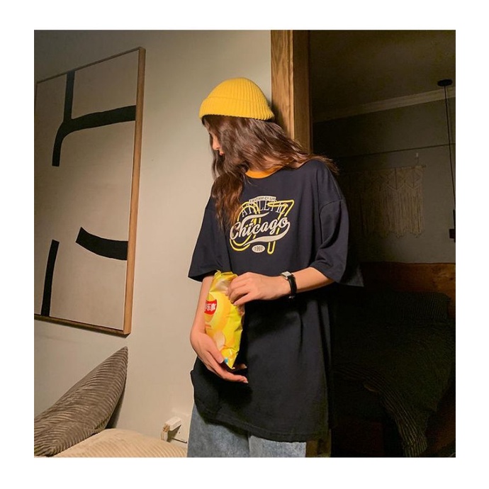 Áo thun tay lỡ unisex Chicago 97