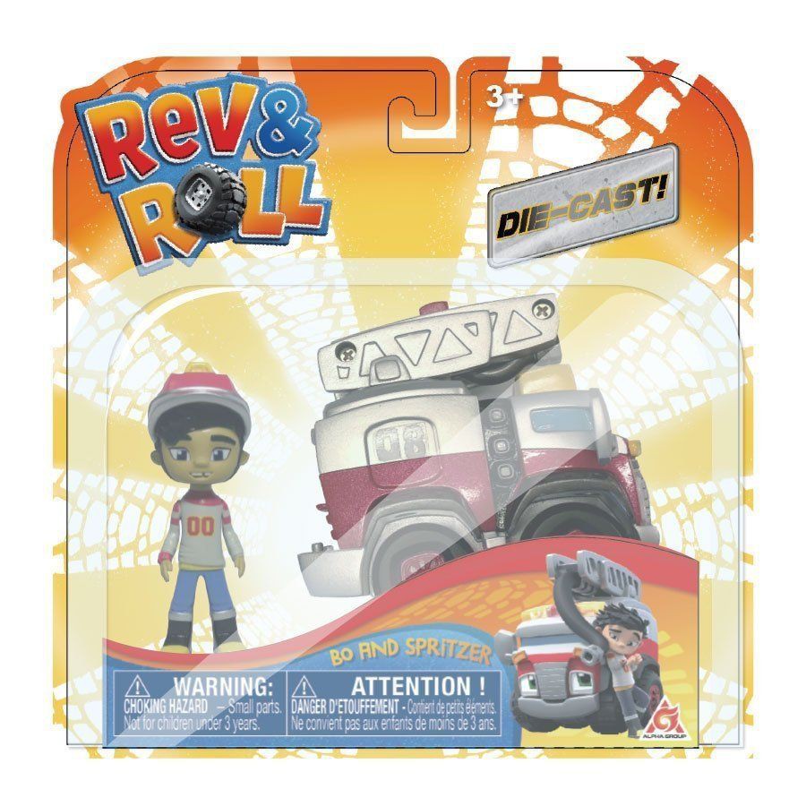 Đồ Chơi Rev & Roll Xe thú cưng và nhân vật - Bo & Spritzer EU881031