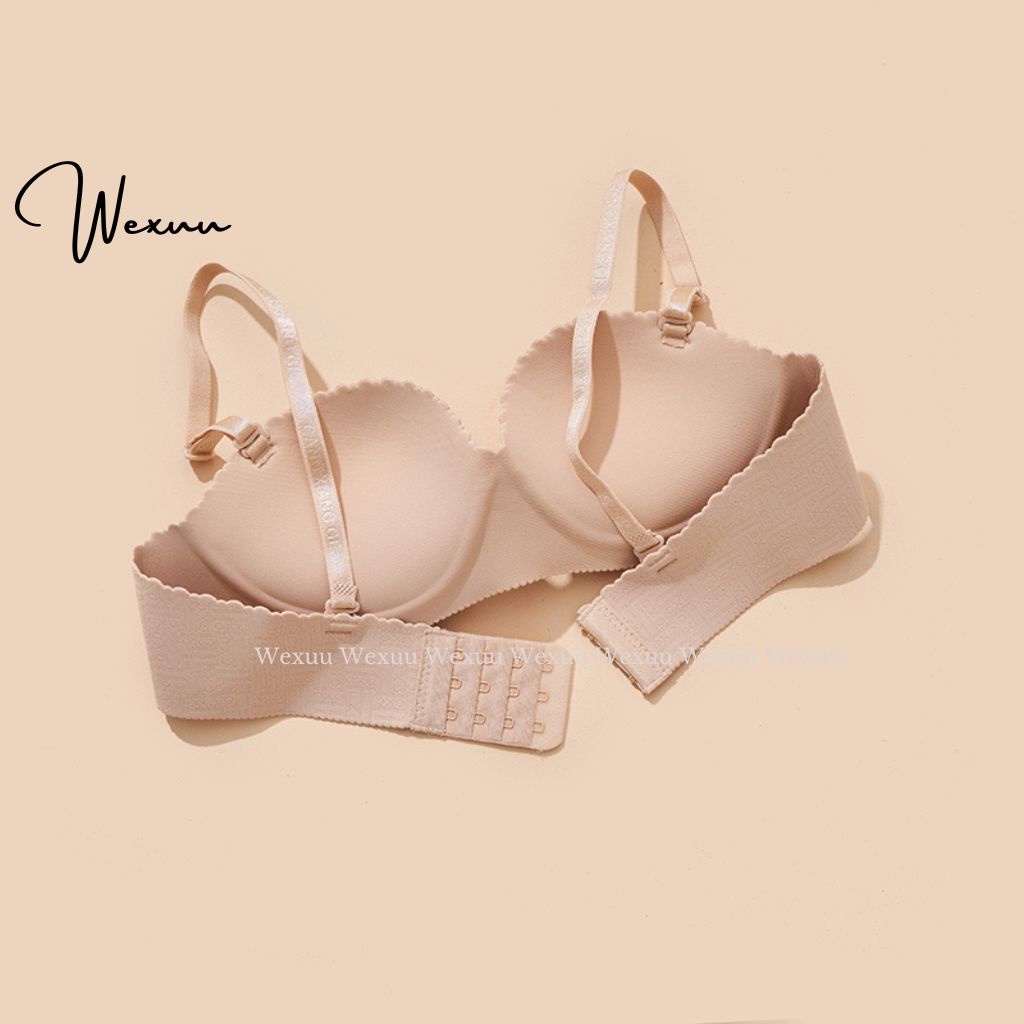 Áo lót nữ không gọng Wexuu Design vải su đúc không gọng đệm dày dáng cúp ngực ôm nâng đẩy ngực - AV58