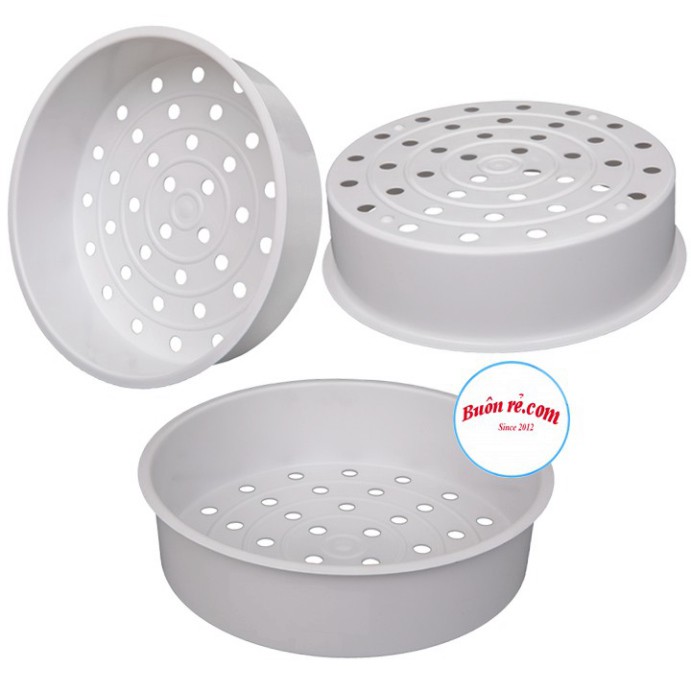 Xửng hấp thức ăn, bánh bao, xôi dẻo... NHỰA VIỆT NHẬT Plastic – khay hấp hình tròn (MS:2331/5615) Buôn Rẻ 01231 tnb33