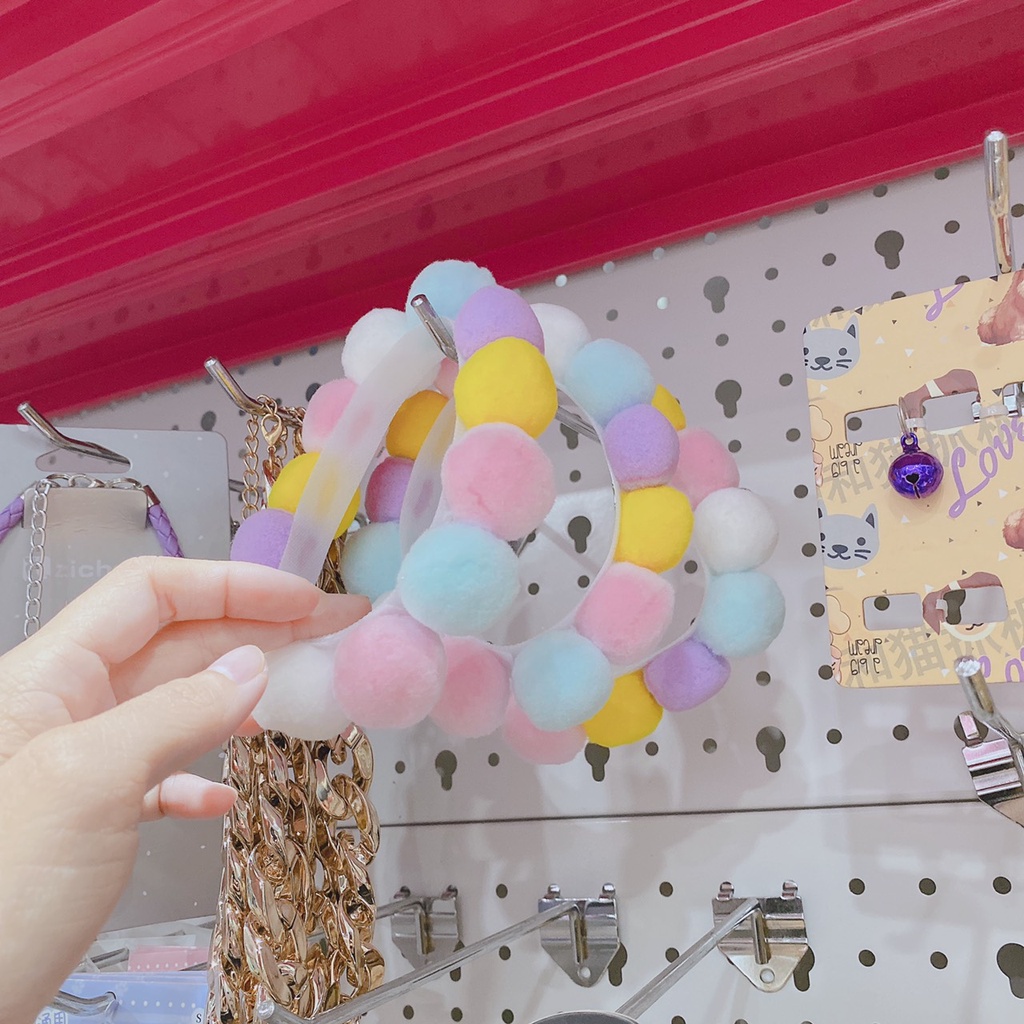 VÒNG CỔ HẠT BÔNG TRÒN CÓ CHUÔNG CHO MÈO