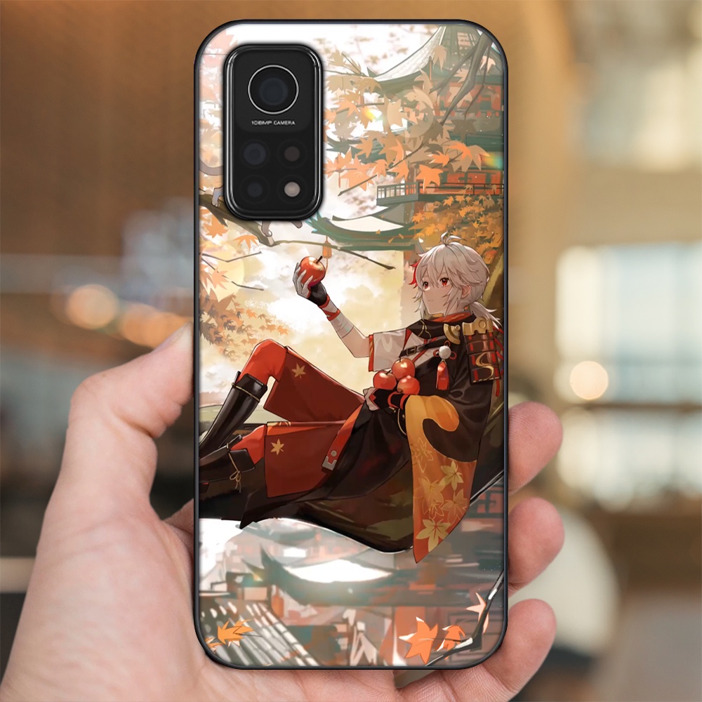 Ốp lưng Xiaomi Mi 10T Pro 5G viền đen in hình Kazuha Genshin Impact