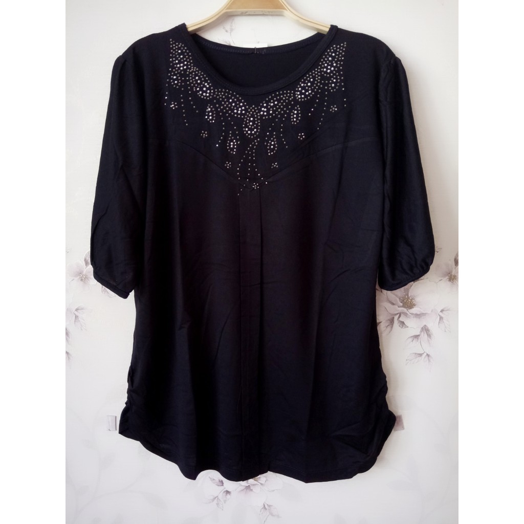 Áo trung niên đính cườm cổ - TL27