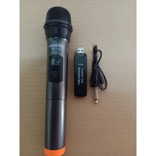 Micro không dây Daile V12 dành cho loa kéo, blutooth
