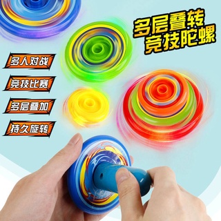 Con quay beyblade Con Quay Đồ Chơi Nhiều Tầng Jenga Gyro Nhiều Màu Sắc Vui Nhộn Cho Trẻ Em