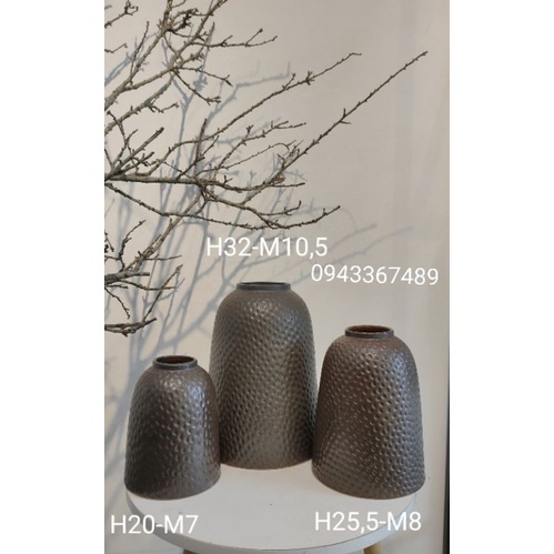 Bình hoa dáng CHUÔNG. Sứ Bát Tràng. H 20; 26;32;36;42,49cm,51cm. Lọ cắm đào rừng...