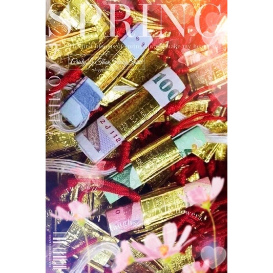 Tấm thiệp thủ công kẹp tài lộc