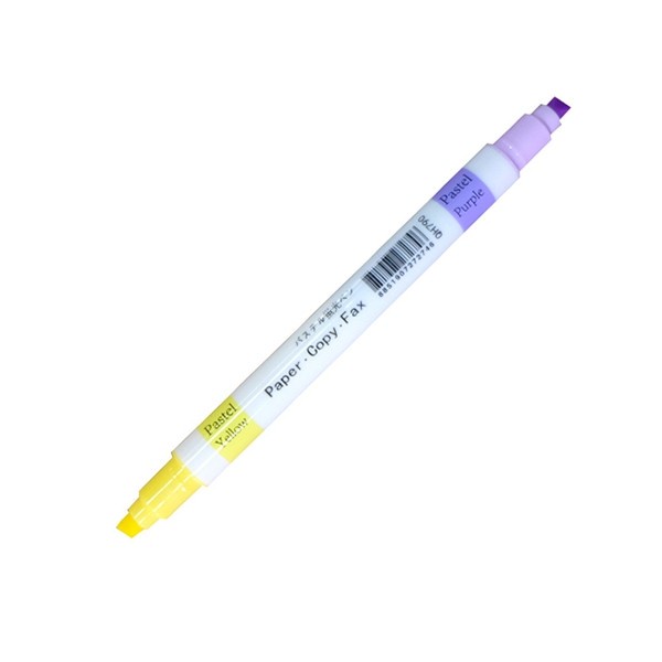 Bút đánh dấu highlight dạ quang mỗi chiếc 2 màu pastel siêu sáng QH790 Quantum
