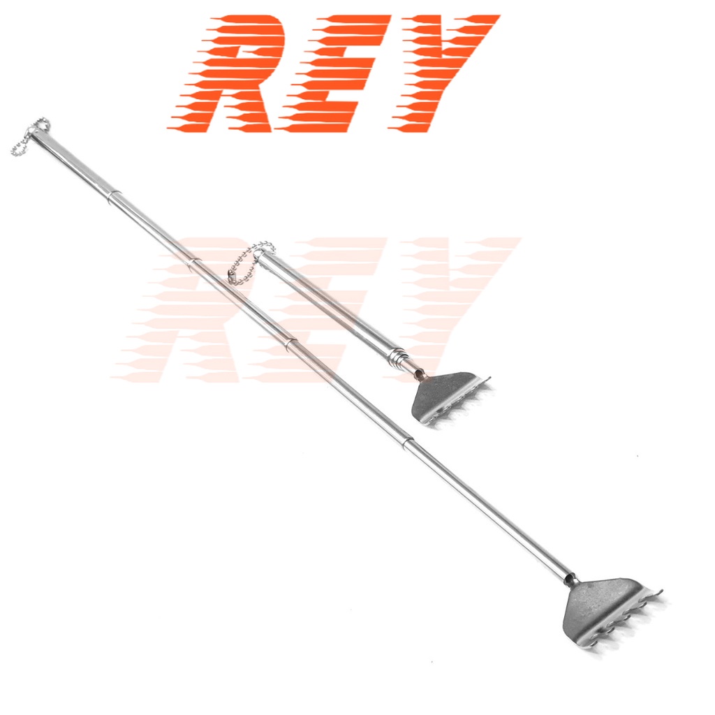 Cây gãi lưng inox - đầu nhựa có thể rút gọn tiện lợi