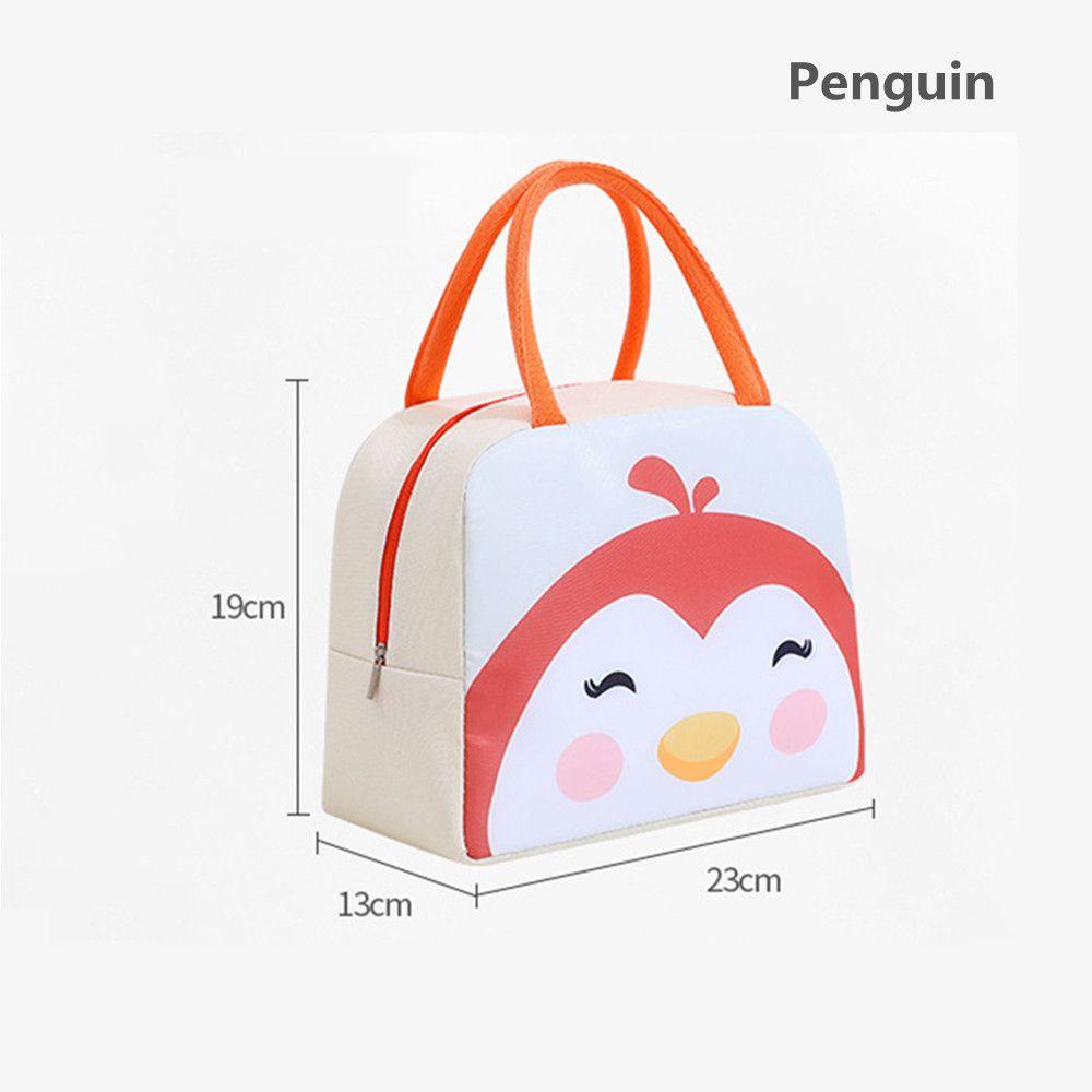 CLEVER Túi Đựng Hộp Cơm Giữ Nhiệt Chống Nước Họa Tiết Hoạt Hình Đáng Yêu