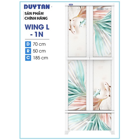 TỦ NHỰA DUY TÂN WING L 1 NGĂN TREO DÀI - HỎA TỐC TP.HCM