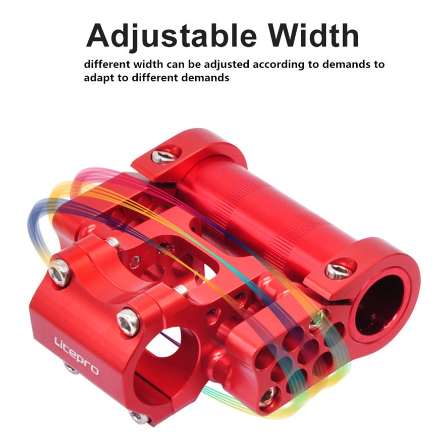 Pô tăng xe đạp Litepro bằng hợp kim nhôm 25.4mm có thể điều chỉnh tiện dụng