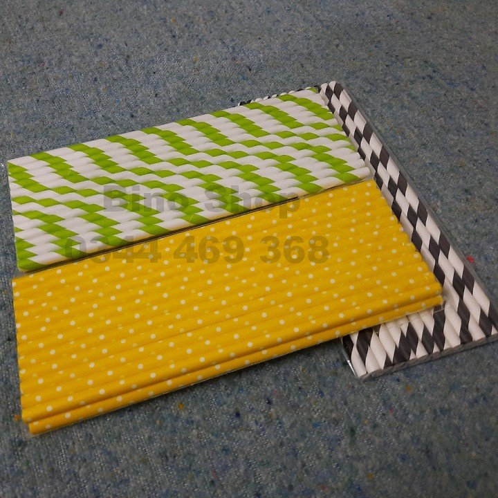 Combo 200 Ống Hút In Hình 8mm- Giá Tại Xưởng