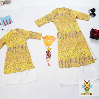 Váy gấm cách tân cho bé gái kiểu dáng xinh xắn full size Beeshop D20177