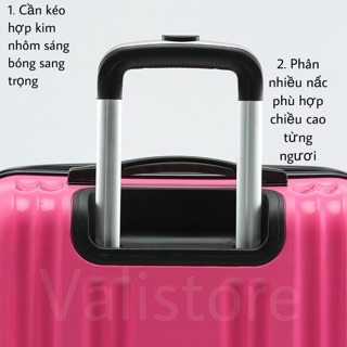 ( Tặng Gối Chữ U ) Vali Lux Nhựa PP HOT Size 24