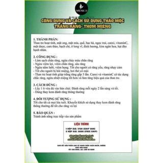 Kem Đánh Răng Thảo Mộc  An toàn Tuyệt Đối