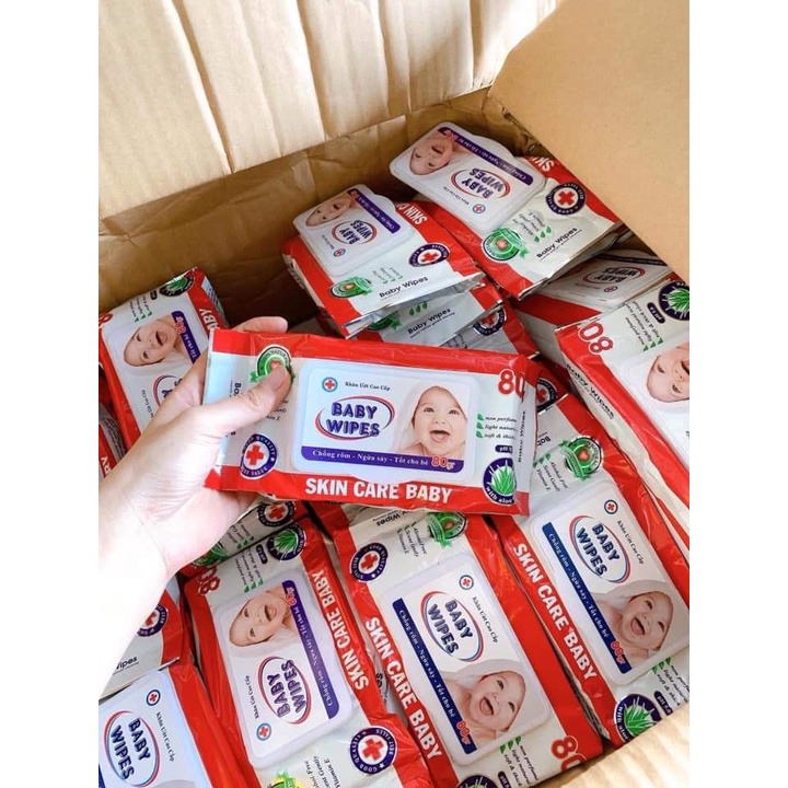 Gói khăn ướt Baby Phú Đạt Vitamin E cho bé (100 tờ) Giá Tốt - bé bông shop 2022