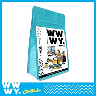 Cà phê rang xay - WWWY Chill - 250 Gr - chất lượng , đậm , mạnh ,  không tẩm ướp , không tạp chất