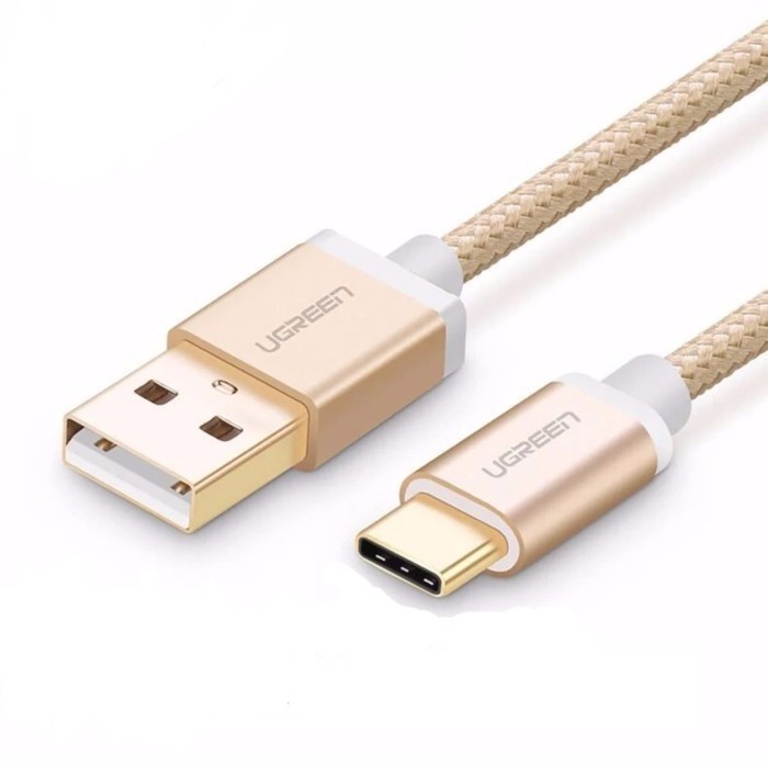 [FREESHIP 99K]_Cáp USB-C, Cáp USB Type-C to USB 2.0 3M UGREEN Gold Rose Cao cấp