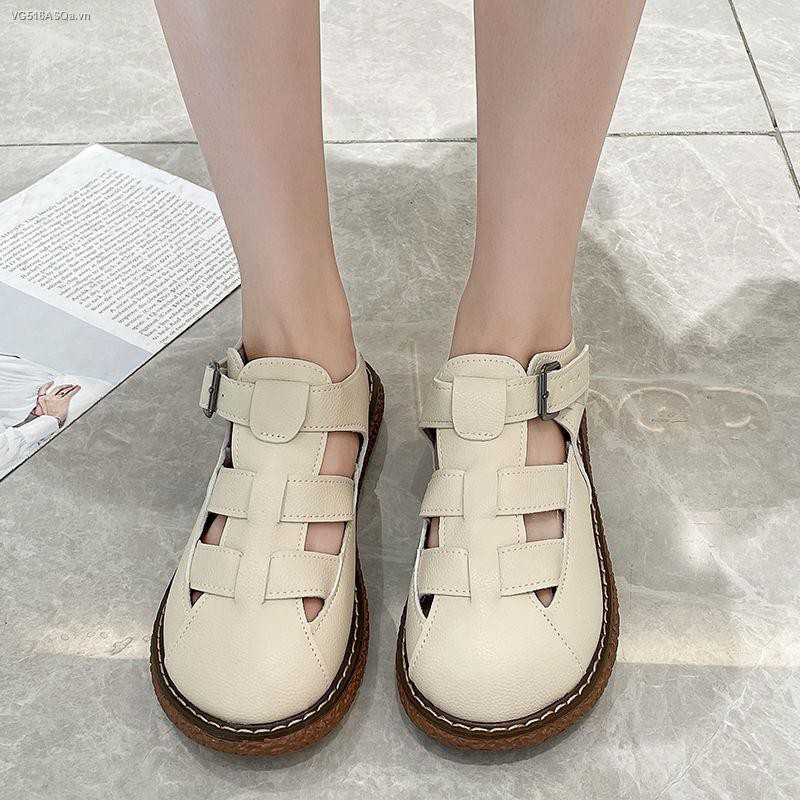 Giày sandal đế dày phong cách Nhật Bản thời trang mùa hè cho nữ