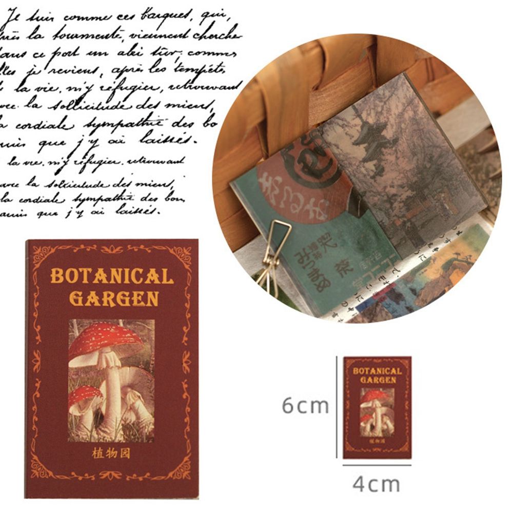 Set 50 tấm poster giấy trang trí sổ tay / điện thoại phong cách vintage