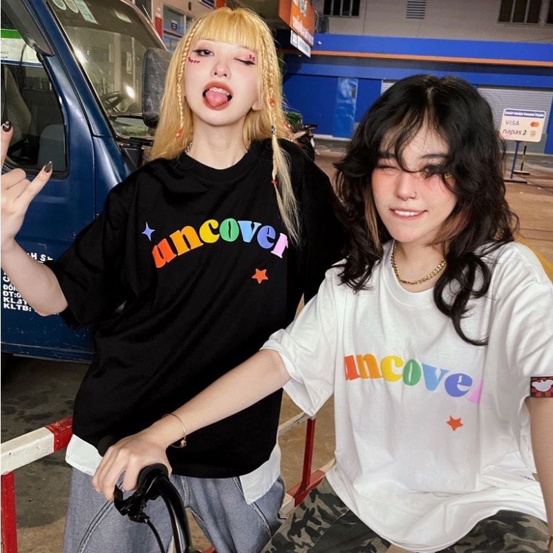 Áo thun tay lỡ unisex Uncover