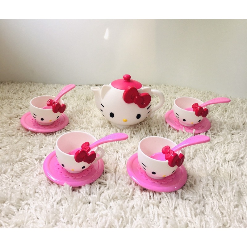 Bộ đồ chơi tiệc trà cho bé,ấm trà hello kitty 10113.Đồ chơi thông minh.