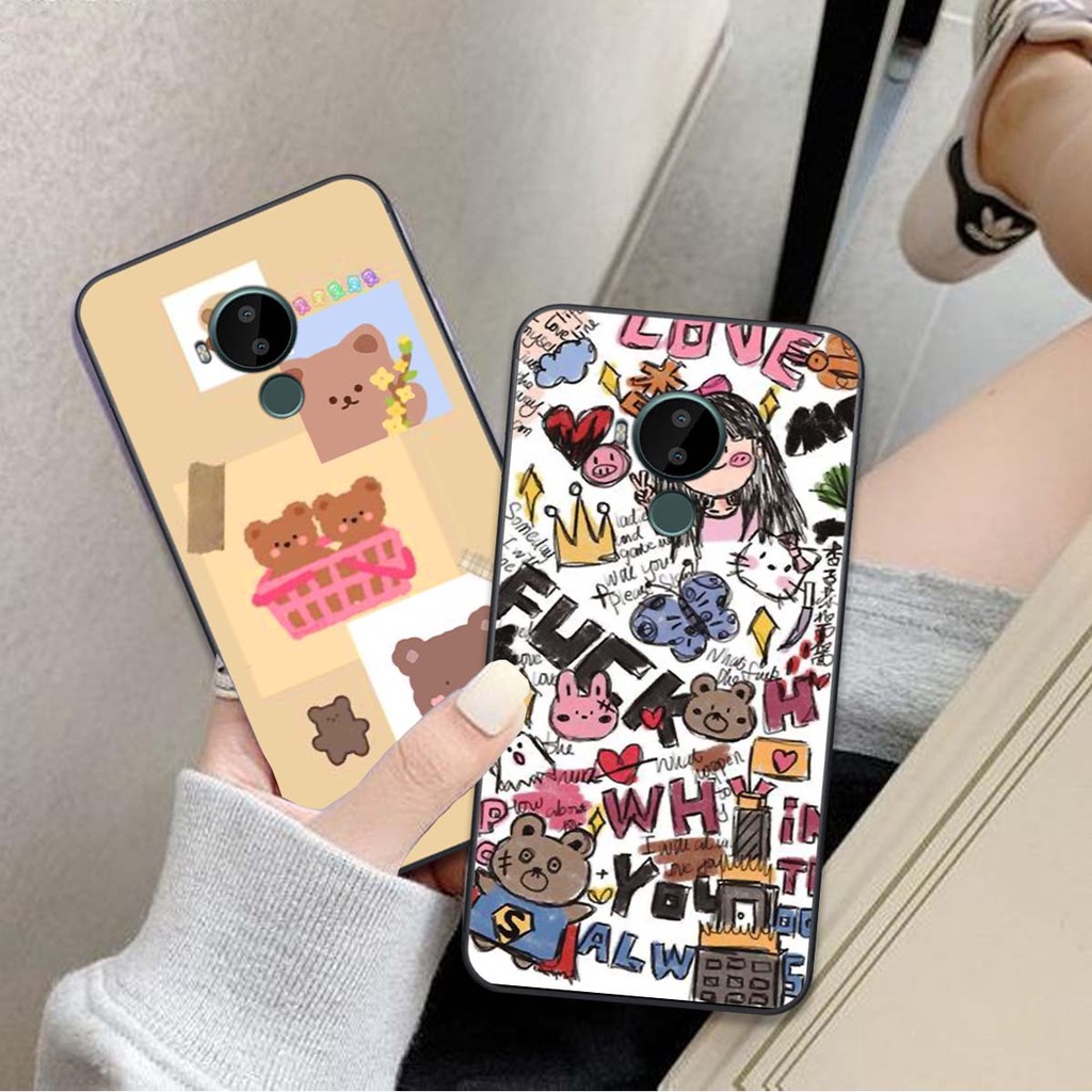Ốp lưng điện thoại Nokia C10 / C20 / C30 / C10 In hình mặt cười, cute, dễ thương