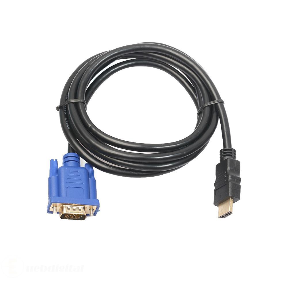 Cáp Chuyển Đổi Hdmi-Compatible Từ Male Sang Vga Hd Male 15pin Adapter 1080p 6ft