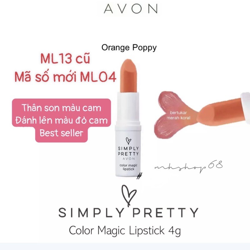 Son Biến Đổi Sắc Màu Magic Lipstick Avon - Son Gió Avon