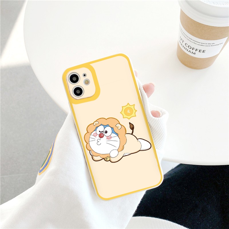Ốp iphone hot trend  Mèo máy cute vuông cạnh ốp lưng iphone 6/6splus/7plus/8/8plus/xr/xs/12/13/max/plus/promax tr1109