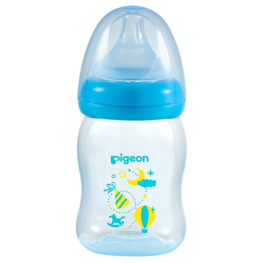 Bình sữa PP Plus họa tiết xanh hồng 160ml /240ml