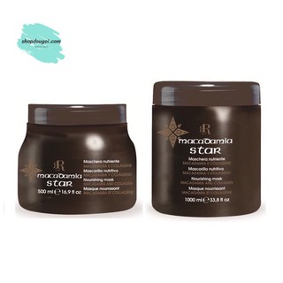 KEM HẤP Ủ TÓC  PHỤC HỒI TÁI TẠO TÓC - SIÊU THƠM MACADAMIA STAR 1000ML