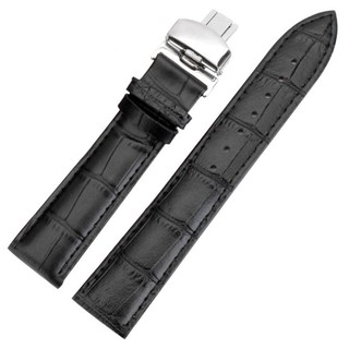 MEZ Dây đồng hồ da bò cao cấp kèm khóa bướm thép ko gỉ 316L/ Tặng chốt và phương tiện thay dây 13 13 bibi123