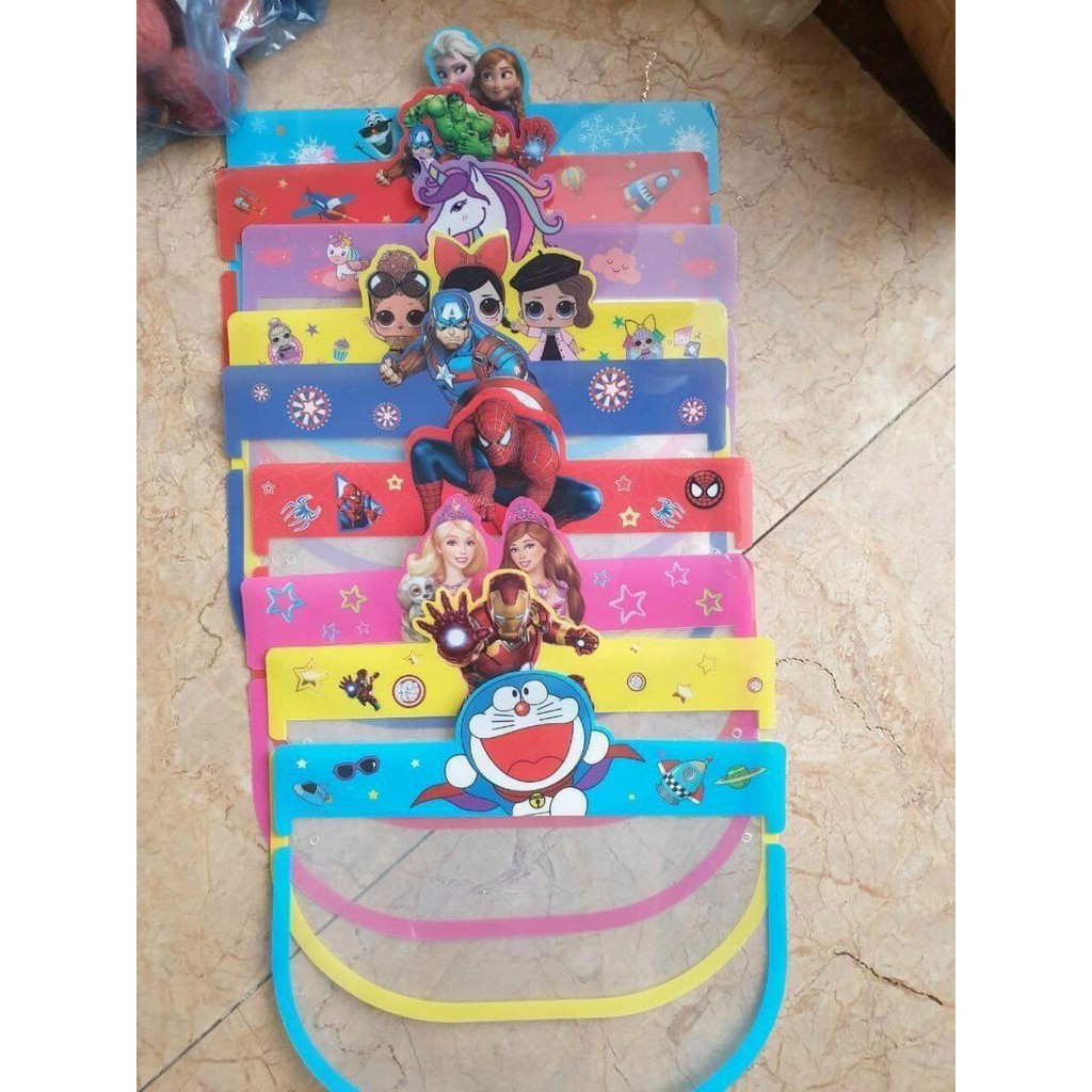 Tấm chắn giọt bắn Face Shield cho bé, mặt nạ bảo hộ phòng dịch cho bé, kính chắn giọt bắn, vi khuẩn cho trẻ em