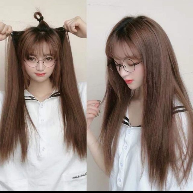 Tóc giả tóc kẹp dải duỗi thẳng