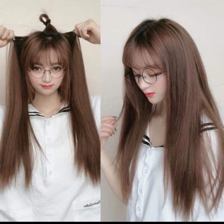 Tóc giả tóc kẹp dải duỗi thẳng