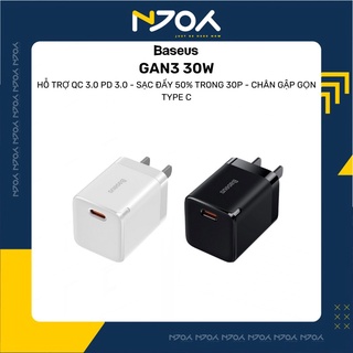 Củ Sạc 30w Cổng Type C Baseus Chân Gập Siêu Nhỏ Gọn Tích Hợp Sạc Nhanh Gan3 Njoyshop