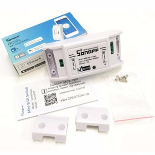 Công tắc Sonoff Basic (Hẹn giờ, điều khiển qua Wifi, Google Assistant, Alexa)